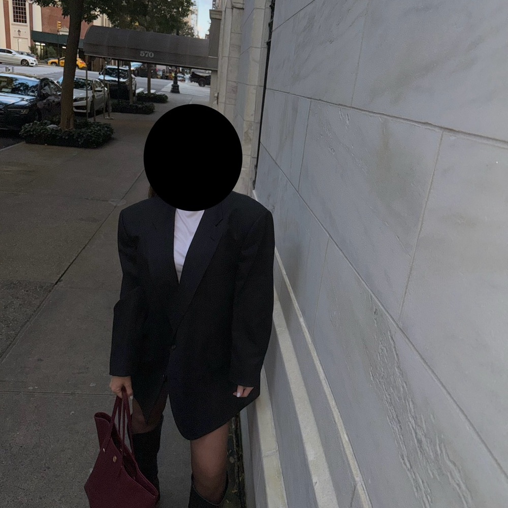 Burberry Charcoal Gray Blazer